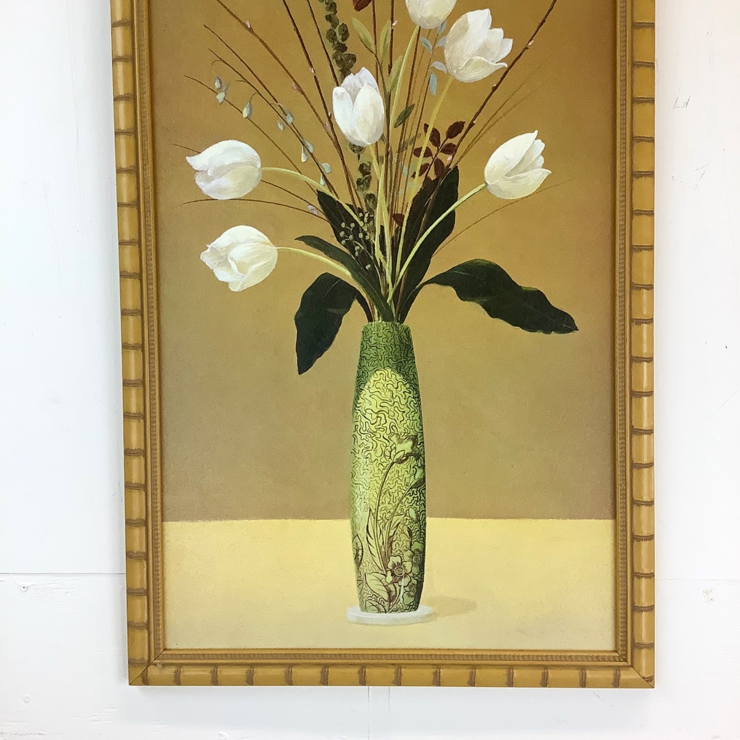 Vintage Gilt Frame Floral Artwork a Pair - image-8
