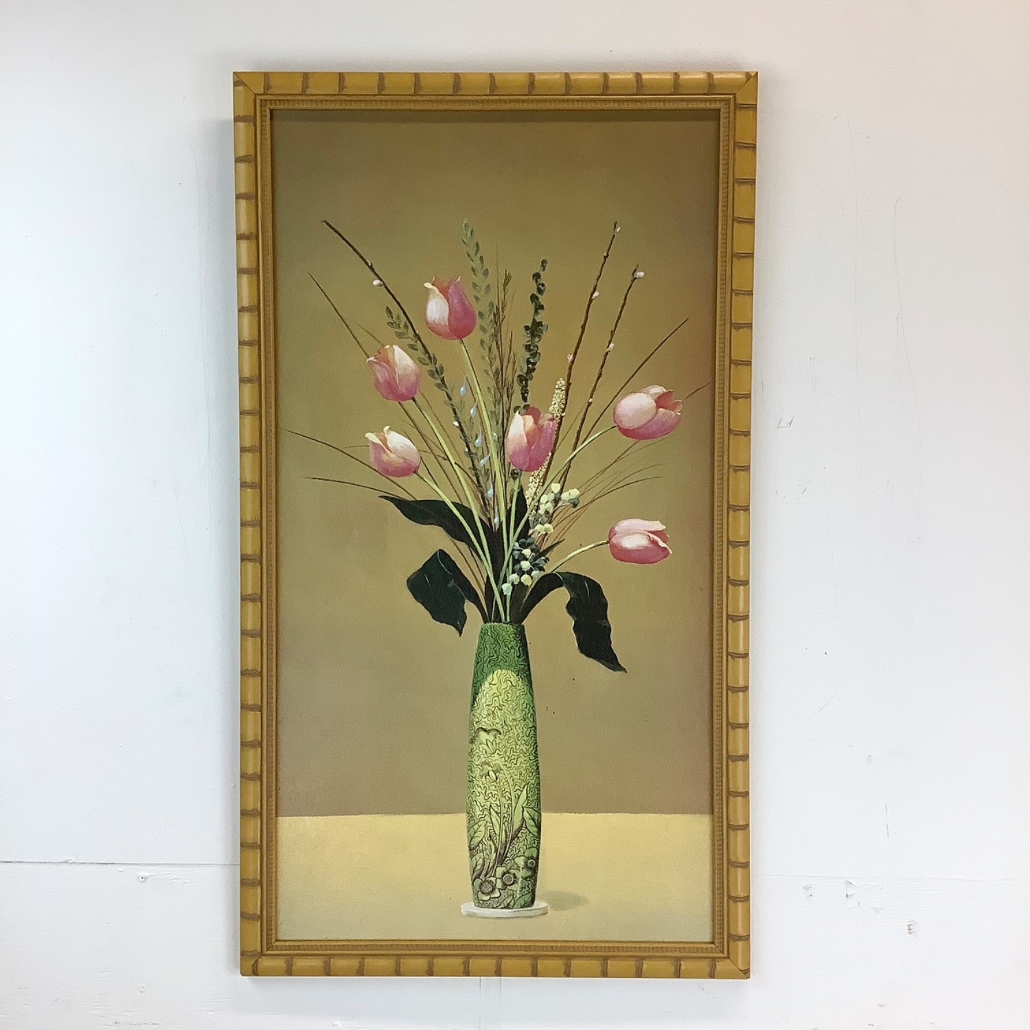 Vintage Gilt Frame Floral Artwork a Pair - image-5