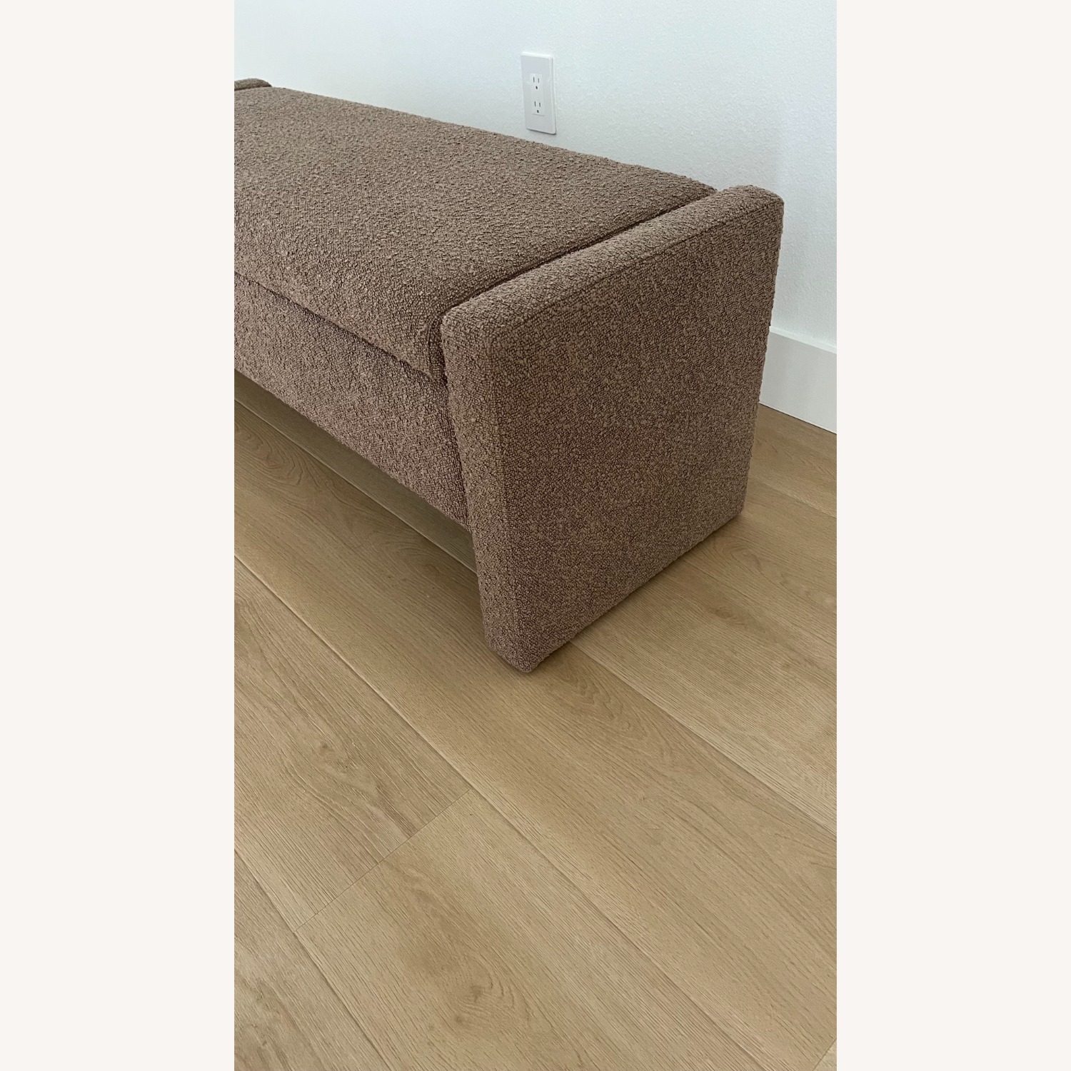 Light Brown Boucle Bench - image-3