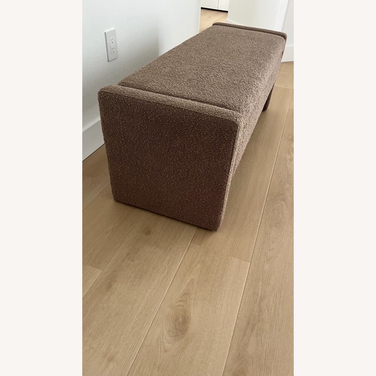 Light Brown Boucle Bench - image-6