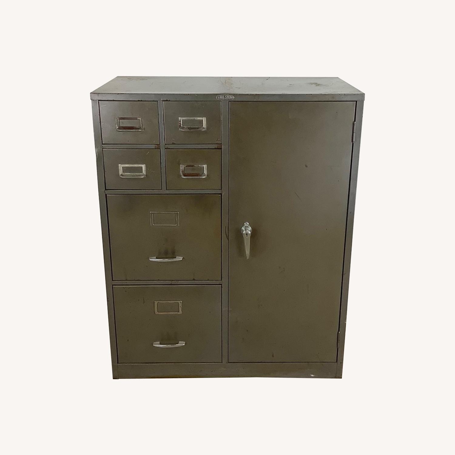 Vintage Industrial Office Cabinet - image-0