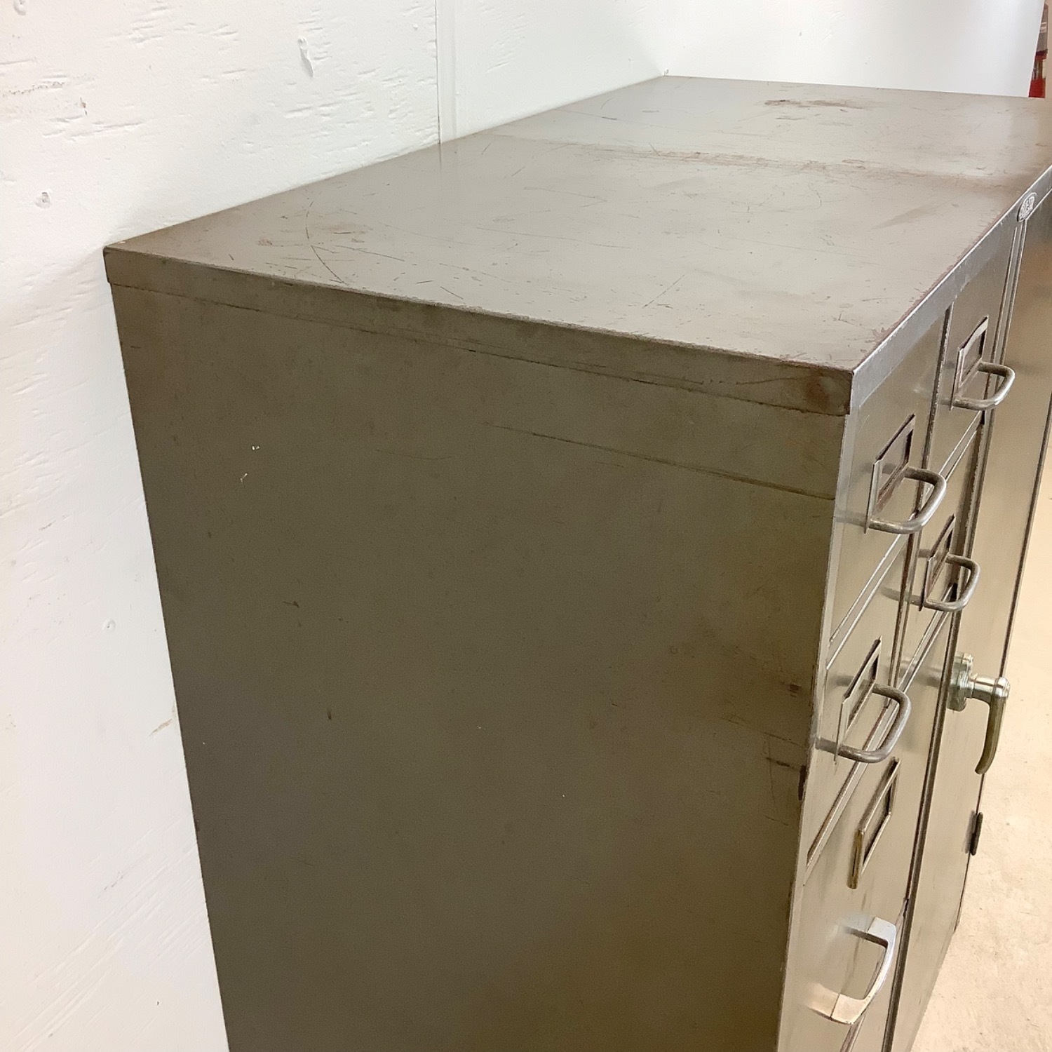 Vintage Industrial Office Cabinet - image-16
