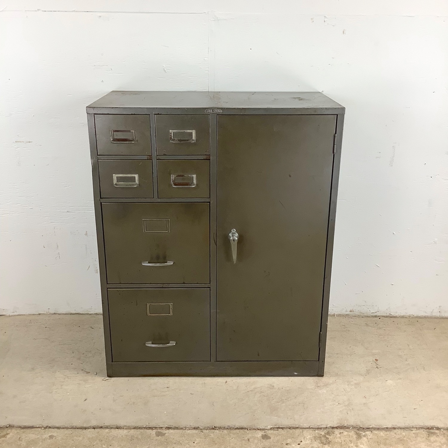 Vintage Industrial Office Cabinet - image-3