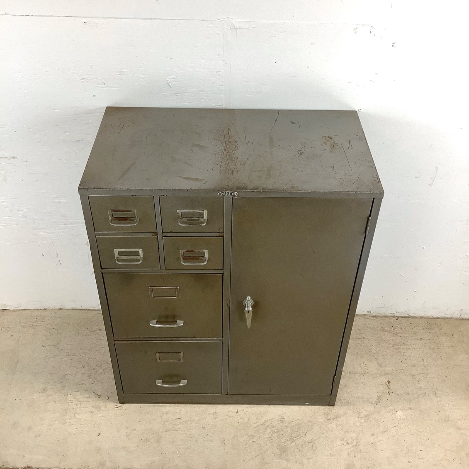 Vintage Industrial Office Cabinet - image-2