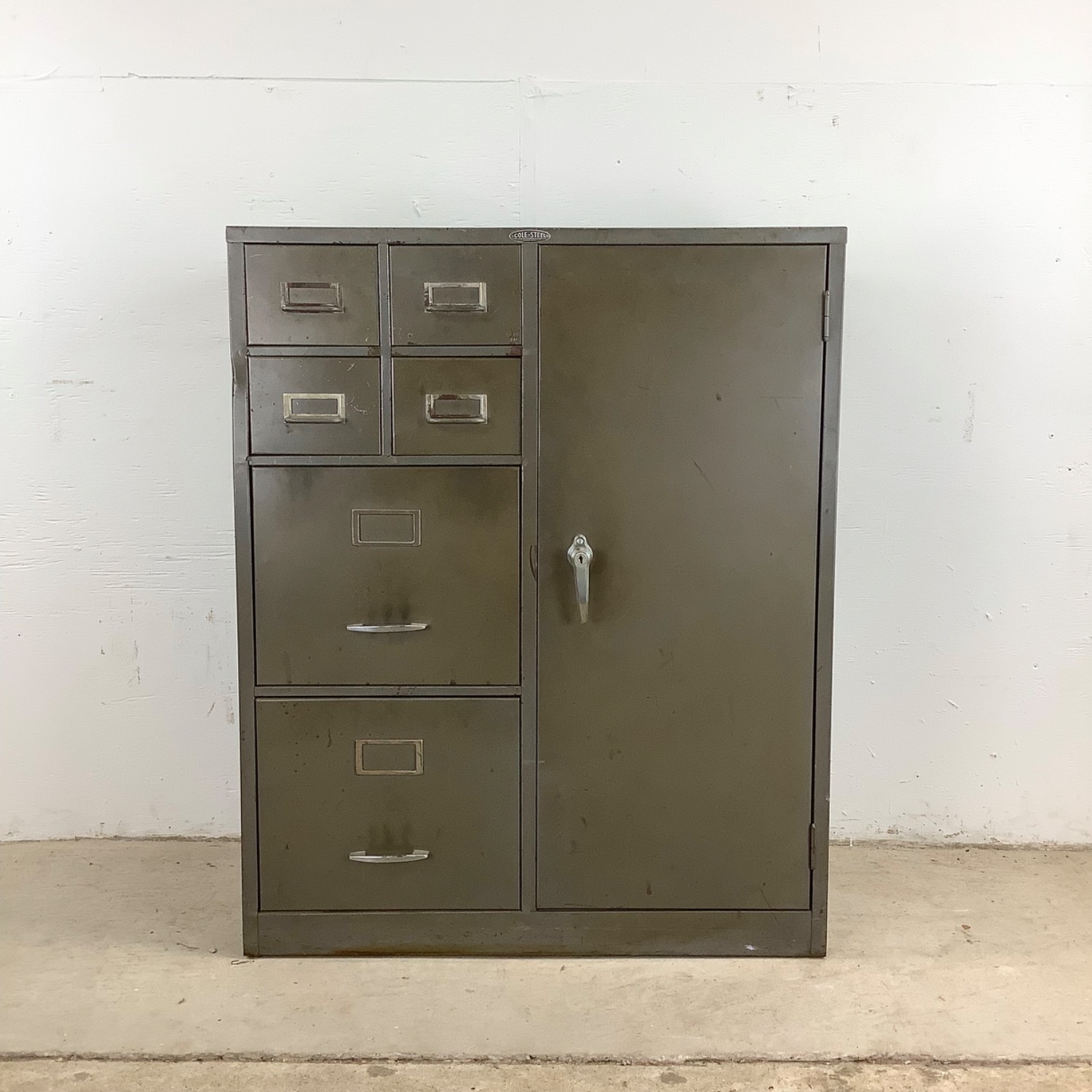 Vintage Industrial Office Cabinet - image-1