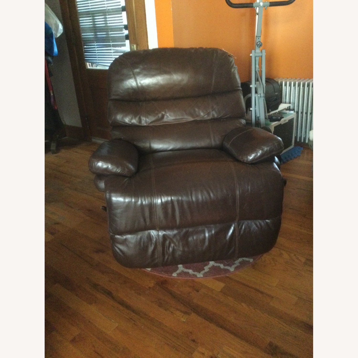 Dark Brown Leather Recliner - image-2