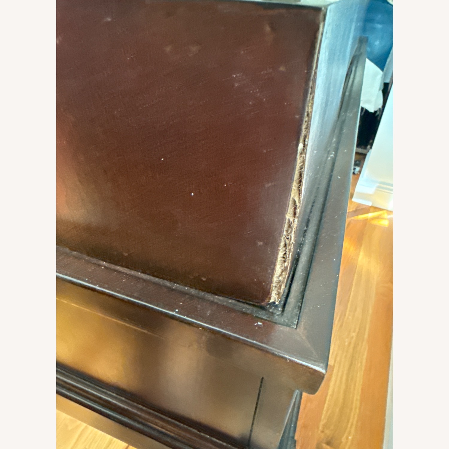 Raymour & Flanigan Dark Brown Wood Desk - image-3