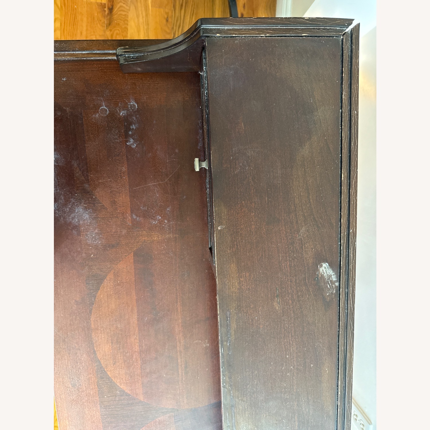 Raymour & Flanigan Dark Brown Wood Desk - image-6