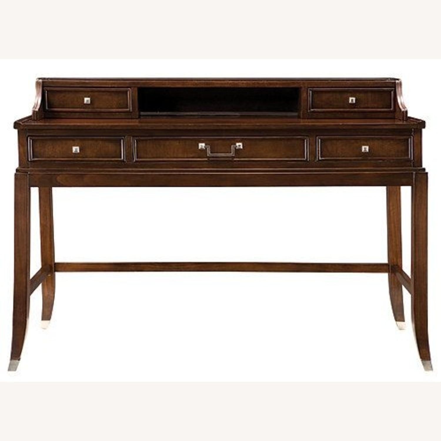 Raymour & Flanigan Dark Brown Wood Desk - image-0