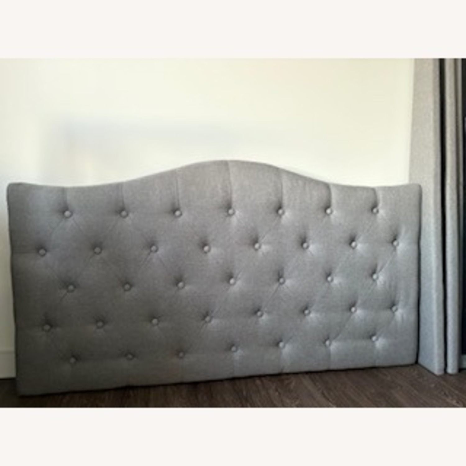 Baxton Studio Light Gray Fabric Full Bed - image-1