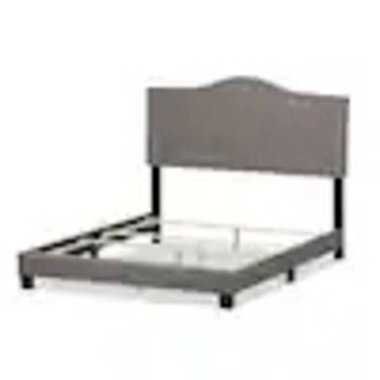 Baxton Studio Light Gray Fabric Full Bed - image-5