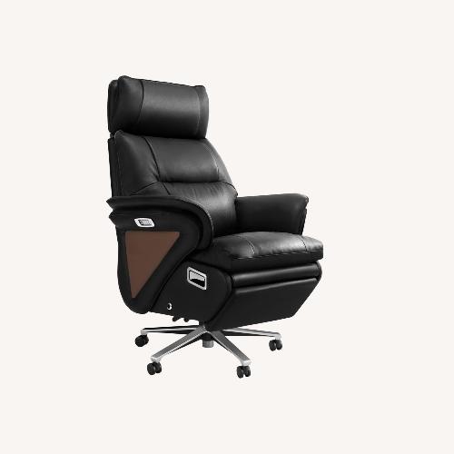 Used Amazon Black Leather Office Chair for sale on AptDeco