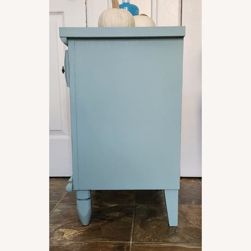 Used Custom-made Solid Wood Side Table in Sage for sale on AptDeco