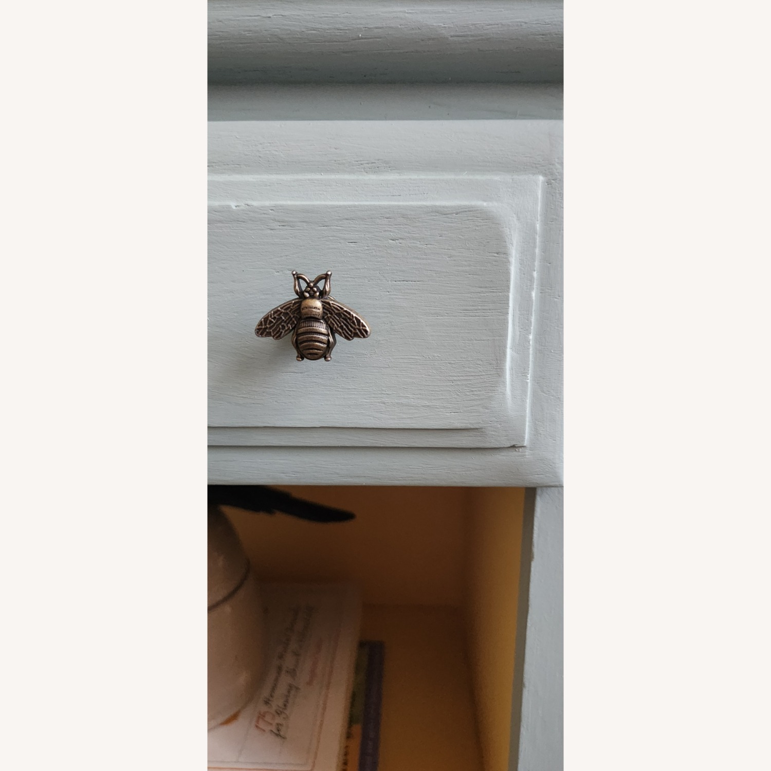 Custom-made Solid Wood Side Table in Sage - image-7