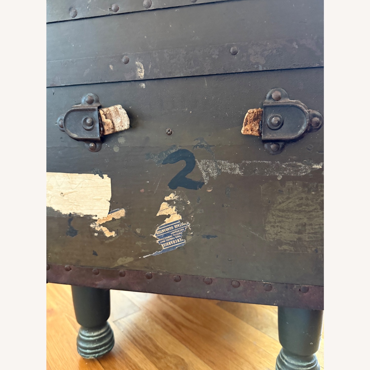 Vintage WWII Military Trunk  - image-6