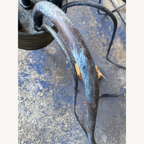 Used Vintage/Antique Black Metal Ceiling Lamp for sale on AptDeco