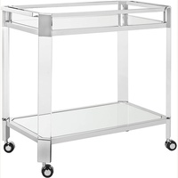 Safavieh Silver Glass Bar Cart