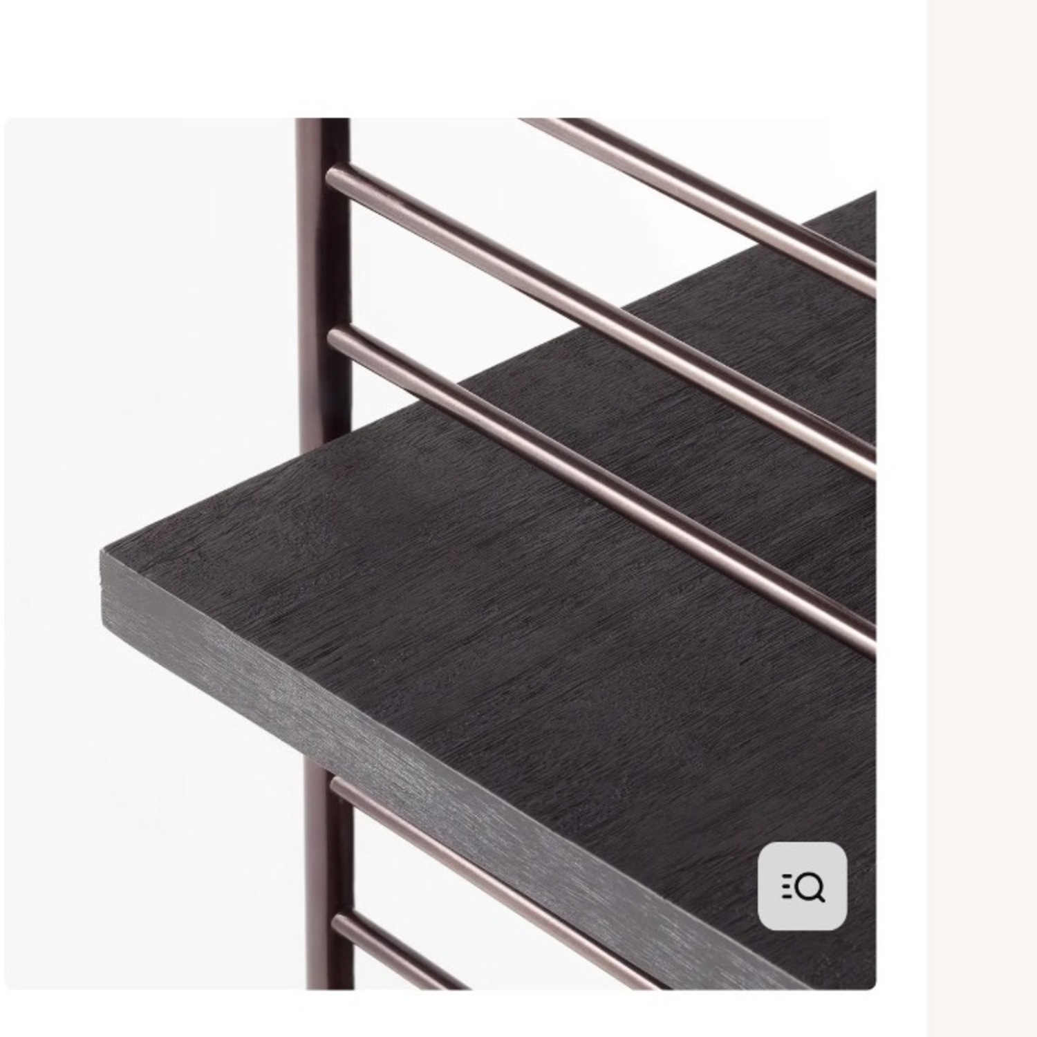 CB2 Scala Black Wood Bookshelf with Metal Frame - image-5