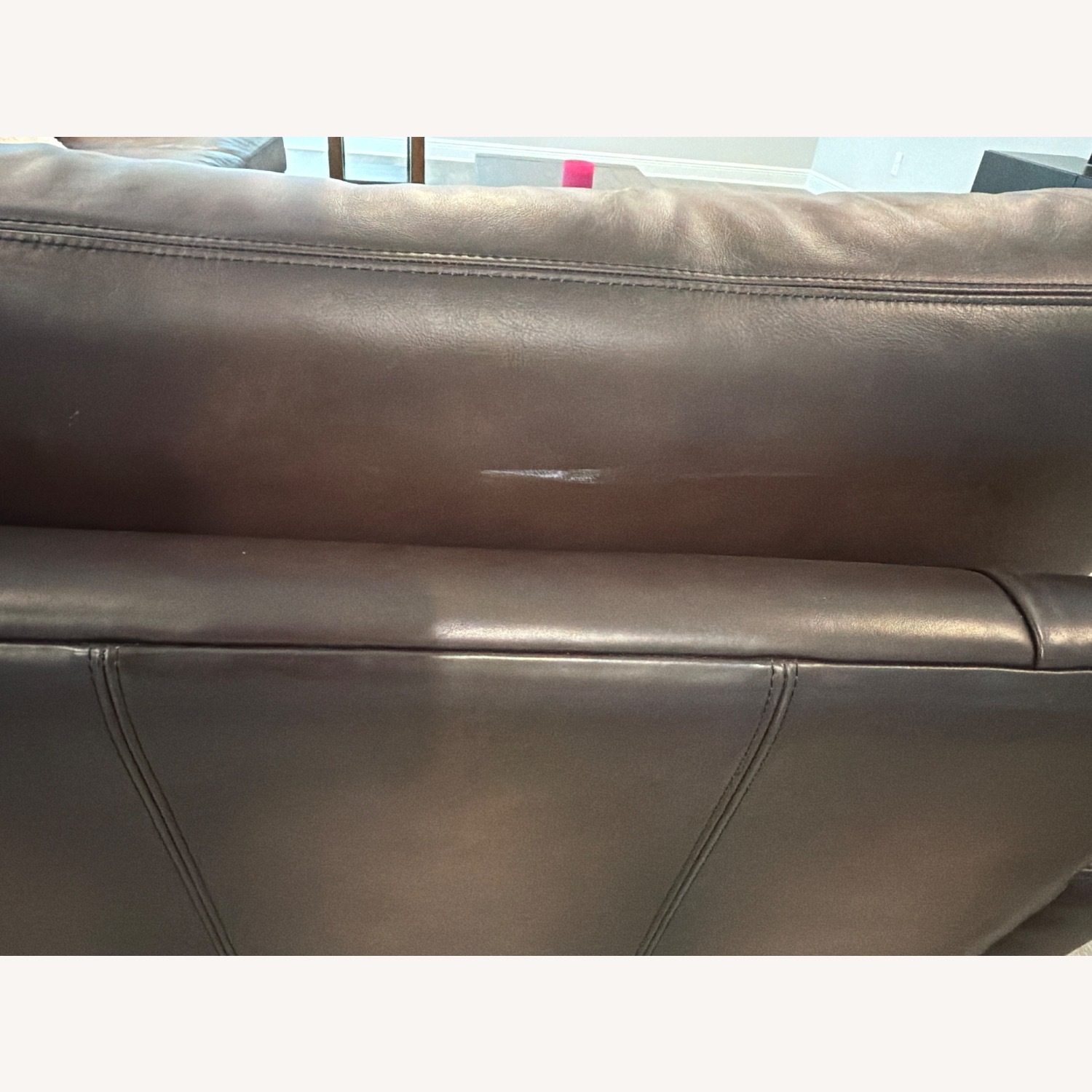 Pottery Barn Turner Dark Brown Leather Armchair - image-3