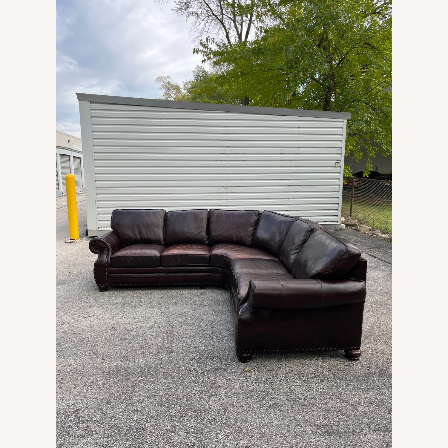 Bernhardt Dark Brown Leather 3+ Piece Sectional - image-2