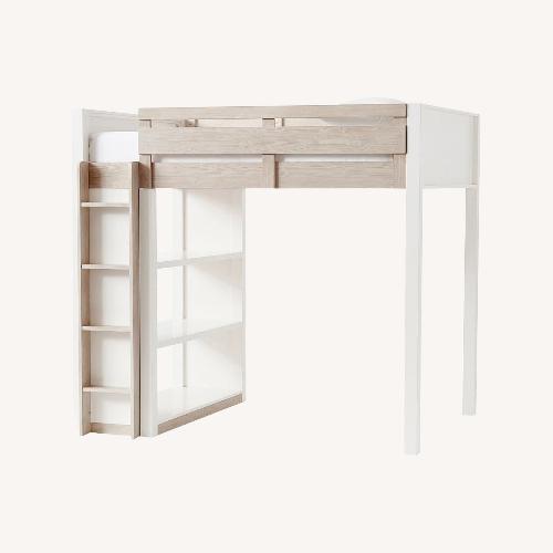 Used Pottery Barn Teen Rhys White Wood Bunk Bed for sale on AptDeco