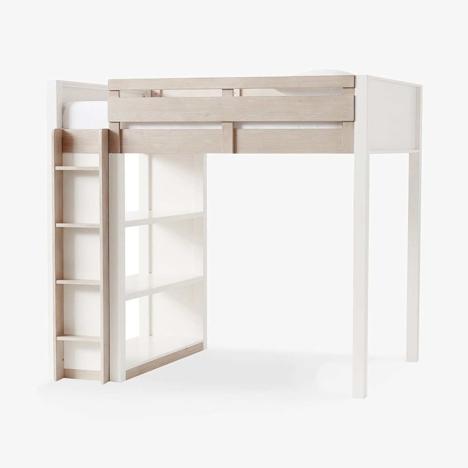 Pottery Barn Teen Rhys White Wood Bunk Bed - image-4