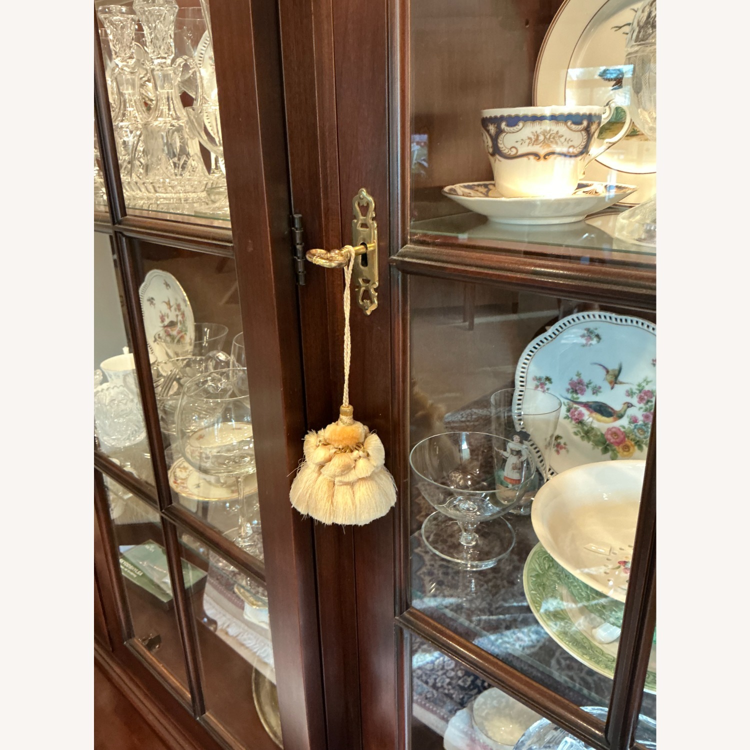 Statton Furniture Dark Brown Wood Armoire - image-4