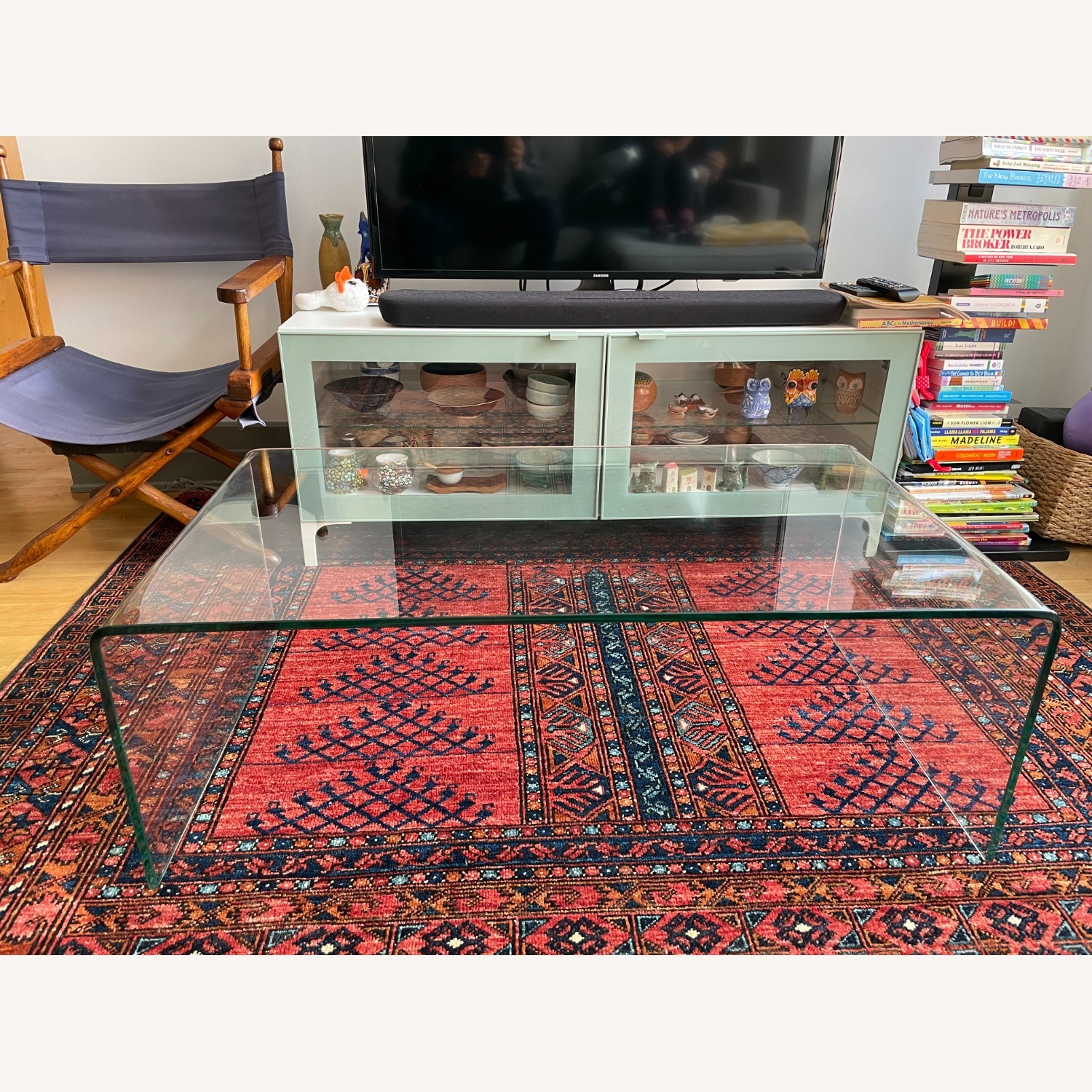 Glass Rectangle Coffee Table by GDF Studio - image-2