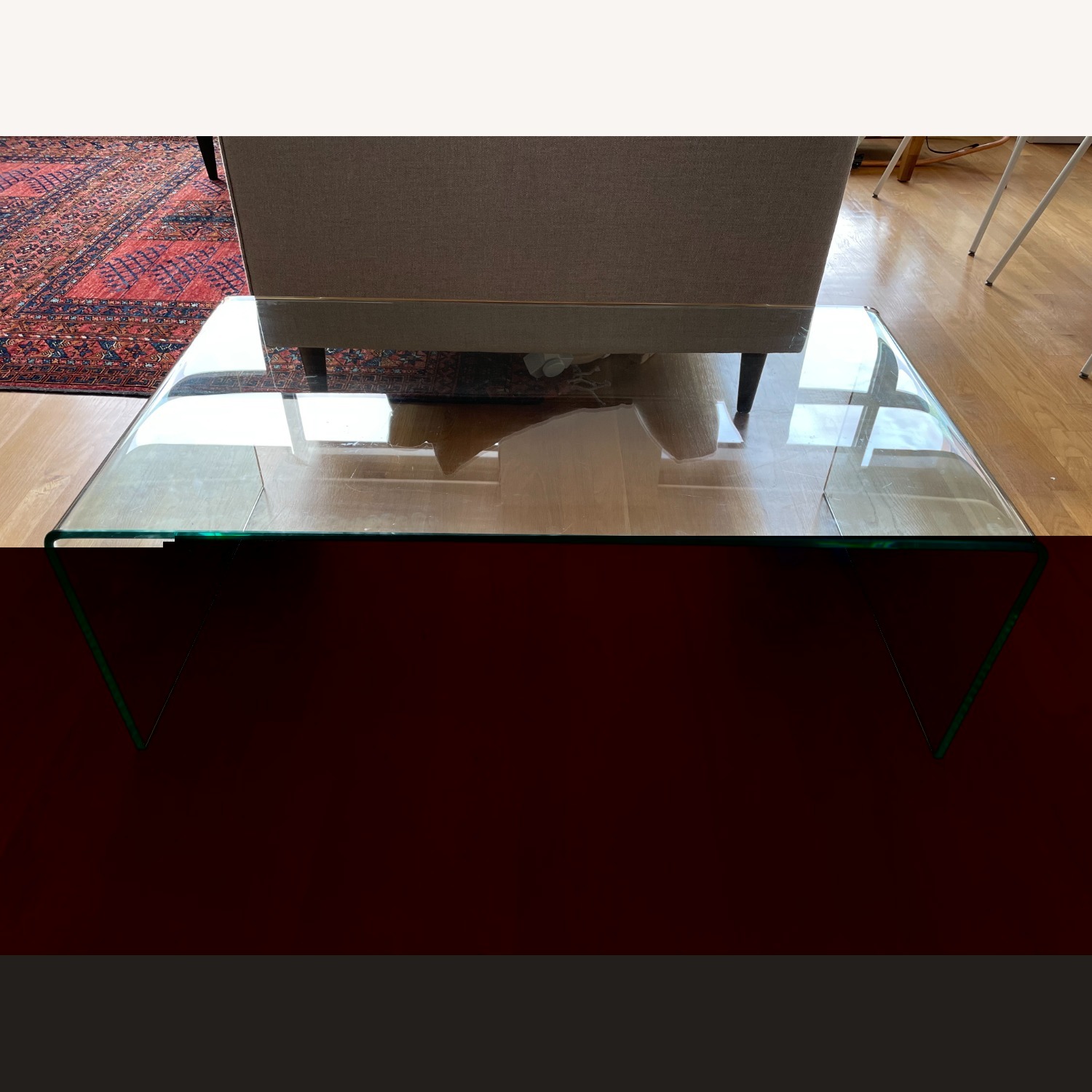 Glass Rectangle Coffee Table by GDF Studio - image-1