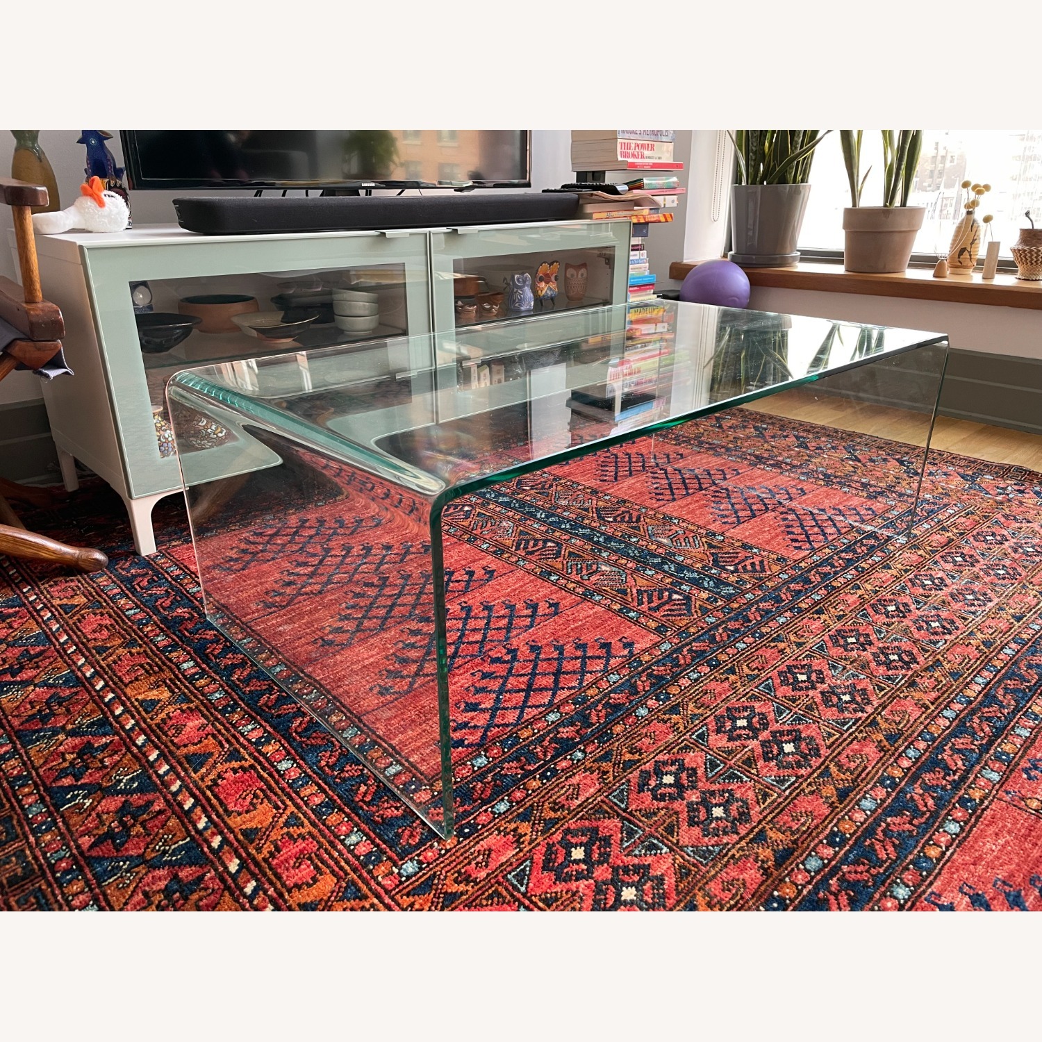 Glass Rectangle Coffee Table by GDF Studio - image-5