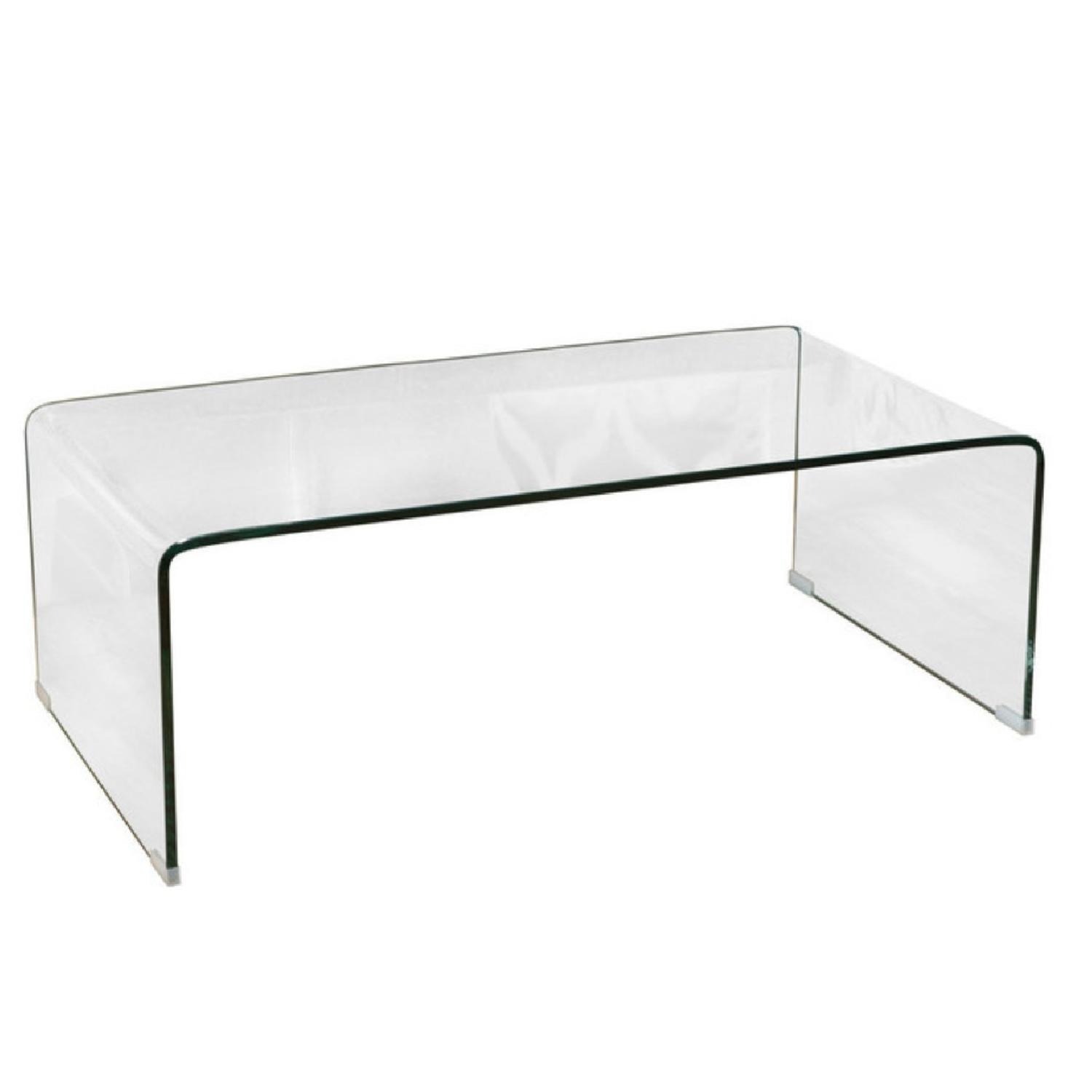 Glass Rectangle Coffee Table by GDF Studio - image-6