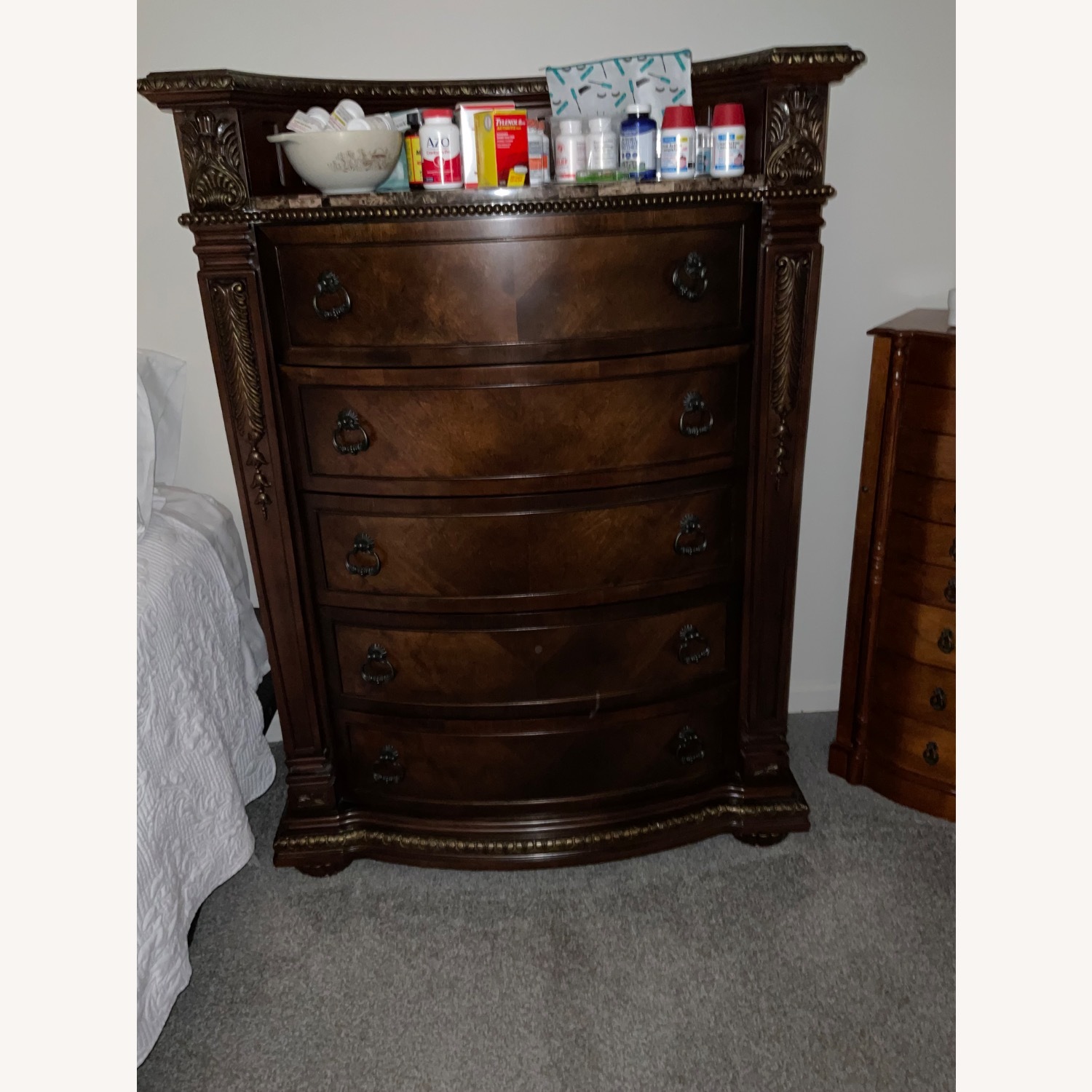 Raymour & Flanigan Dark Brown HIGH Dresser - image-3