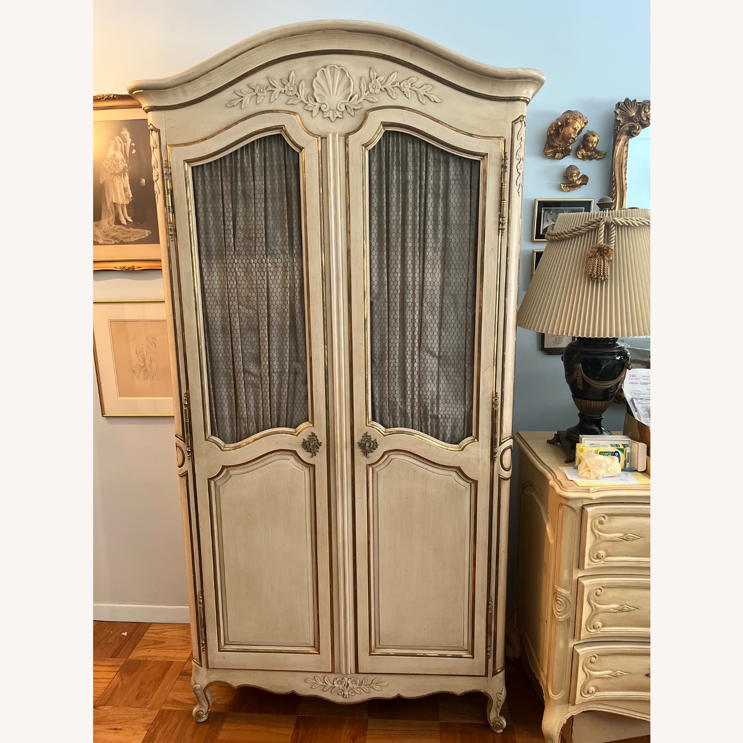 Drexel Light Brown Wood Armoire - image-1