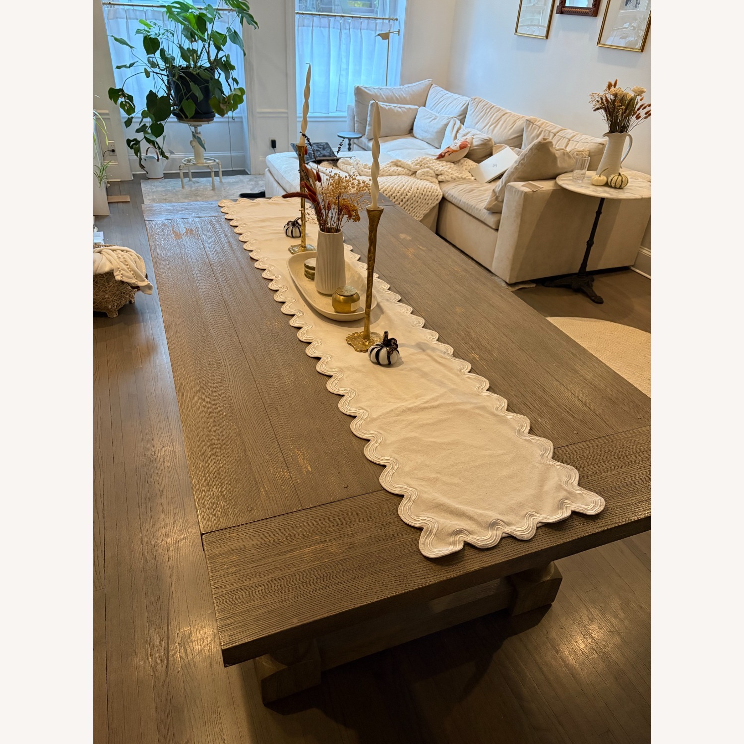 Restoration Hardware Extendable Dining Table - image-4
