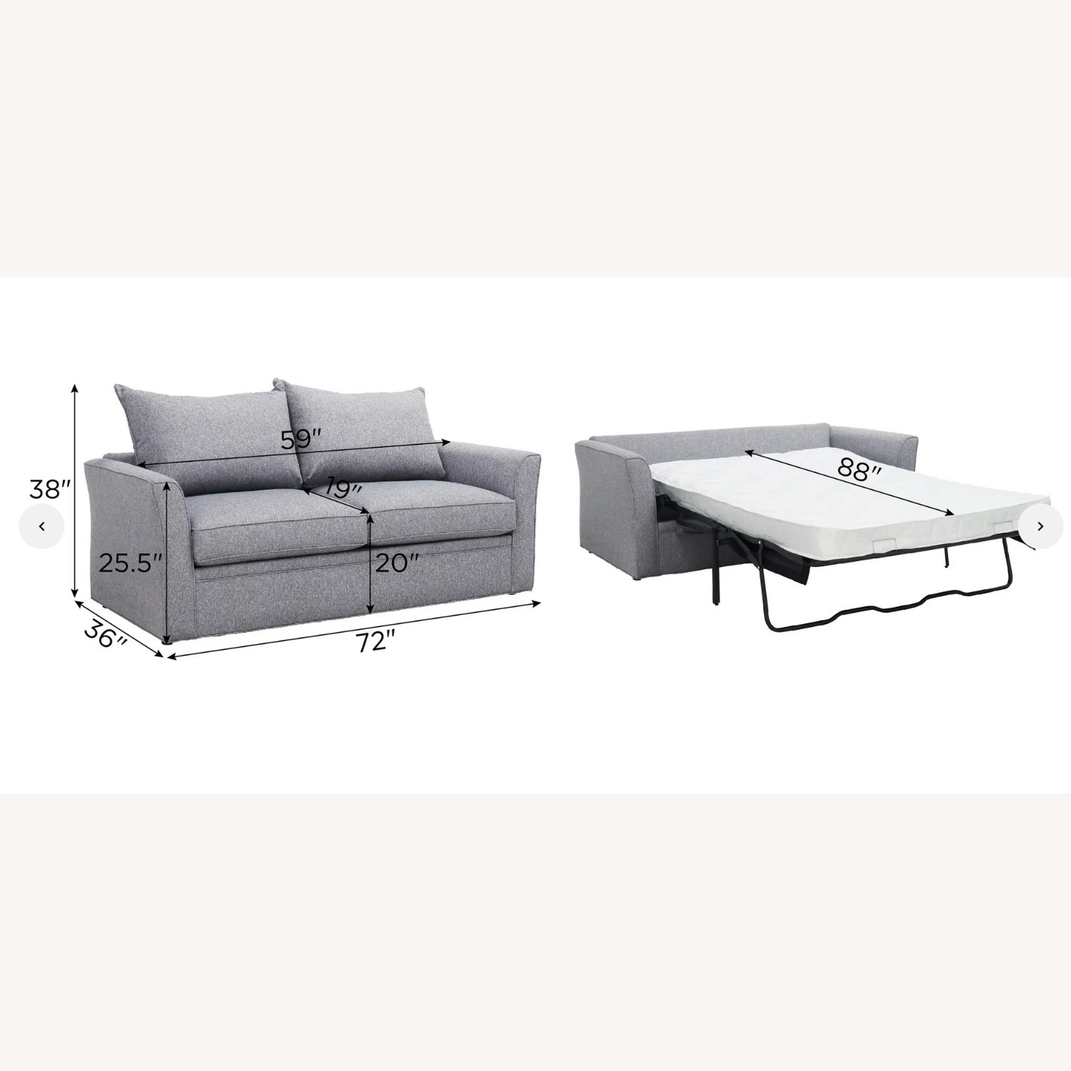 Raymour & Flanigan Huxley Sleeper Sofa - image-4