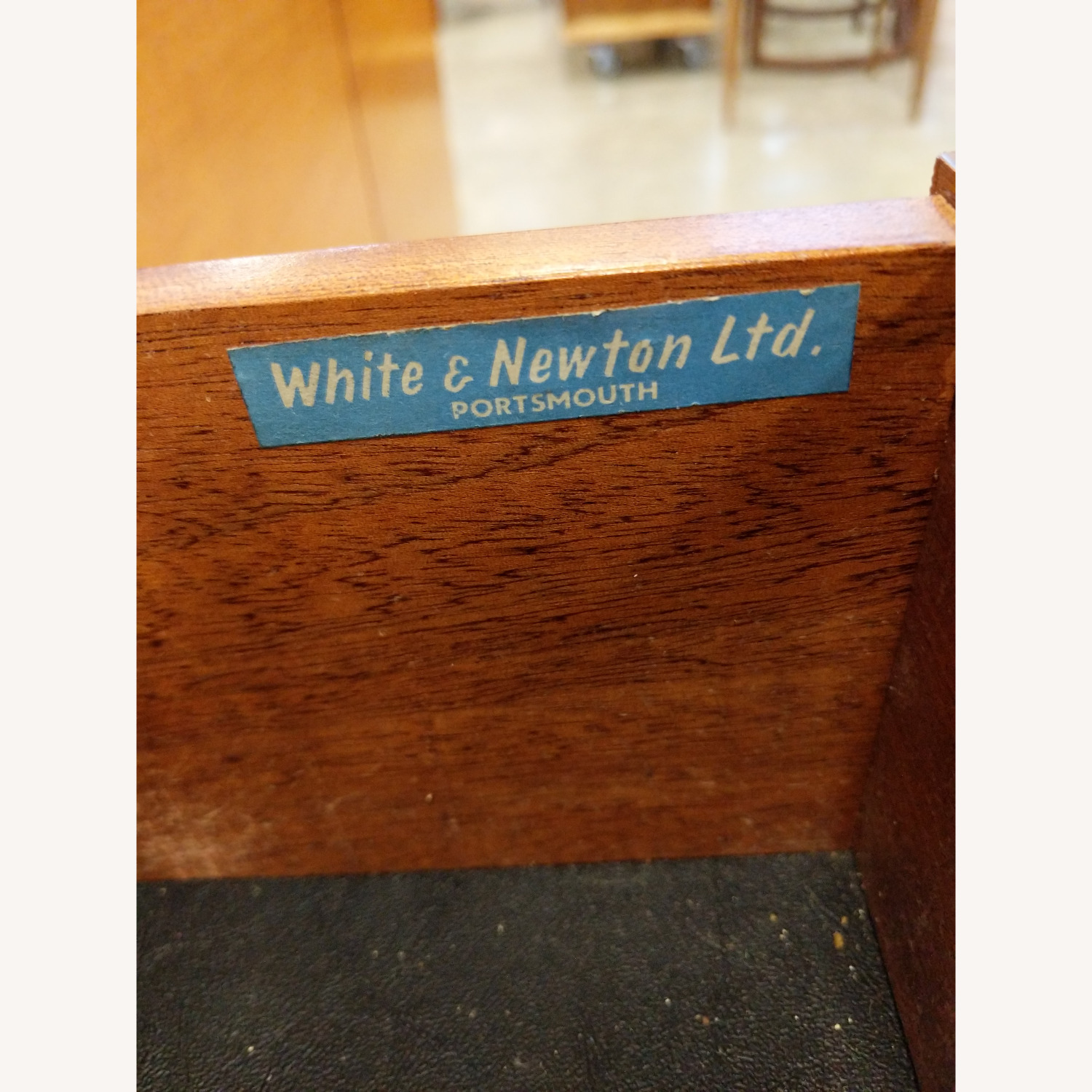 Vintage Mid Century Teak White & Newton Credenza - image-9