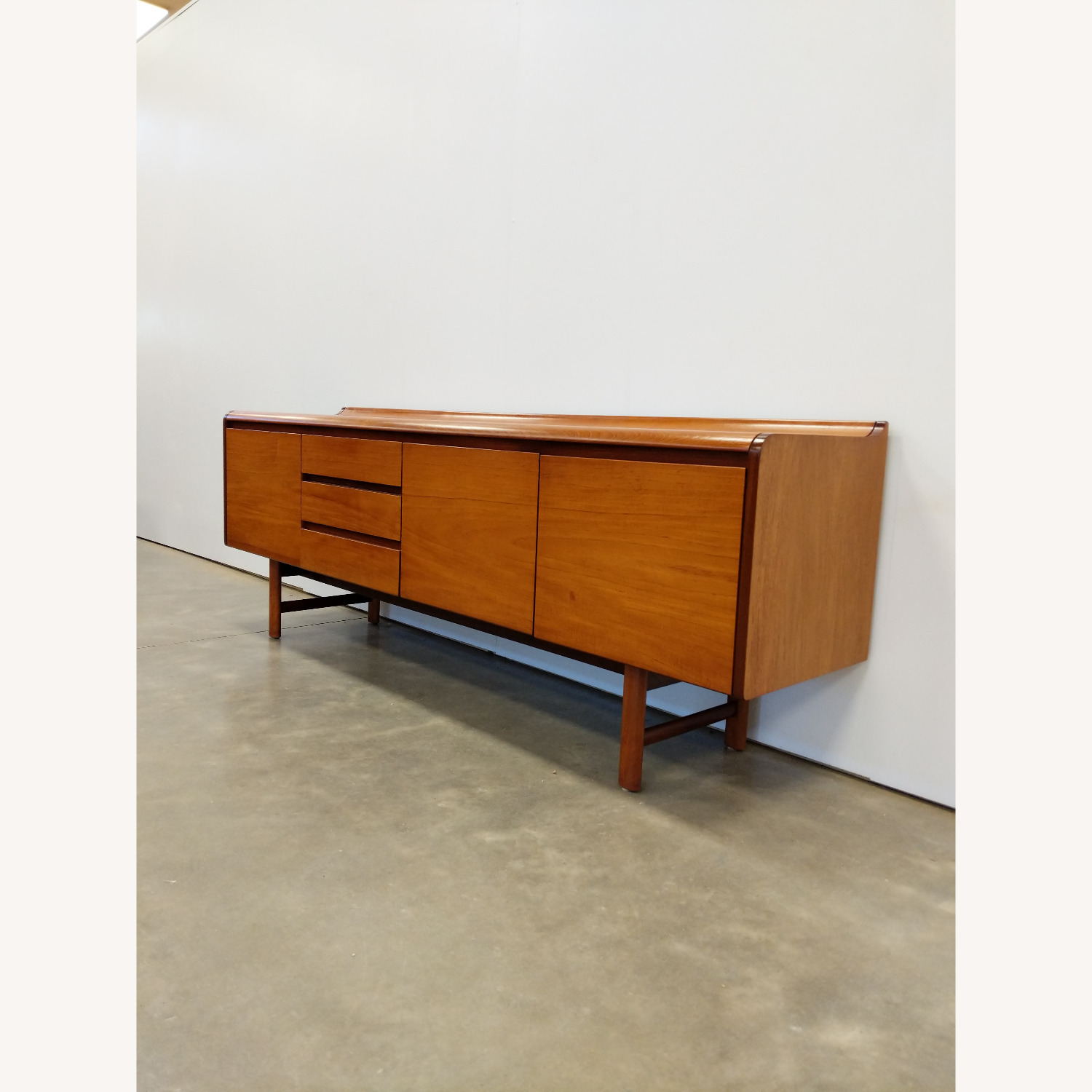 Vintage Mid Century Teak White & Newton Credenza - image-2