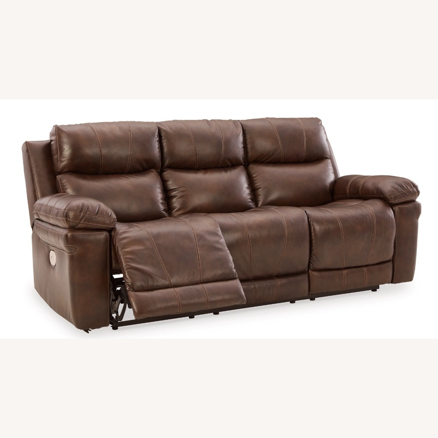 Edmar Power Reclining Leather Sofa - image-2