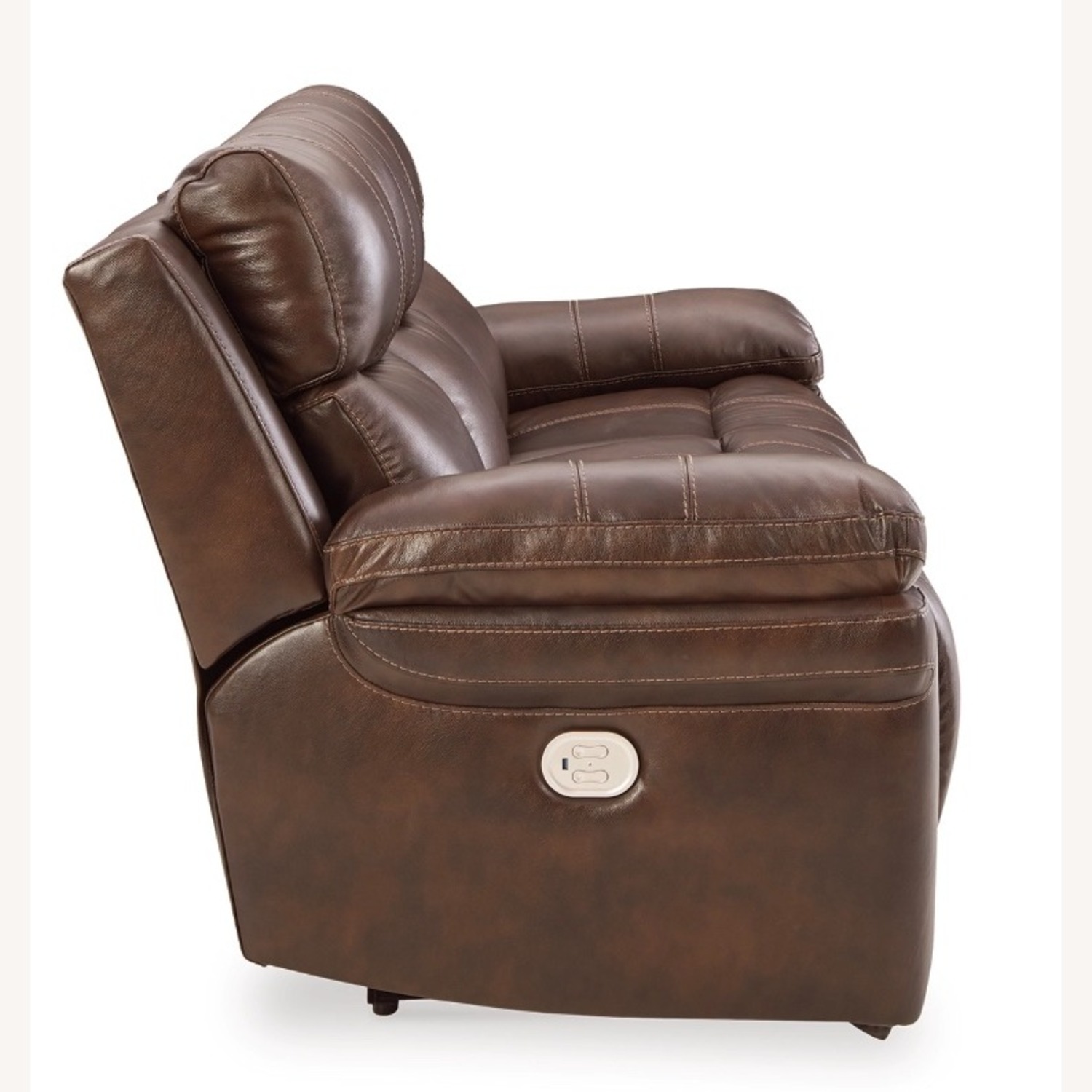 Edmar Power Reclining Leather Sofa - image-1