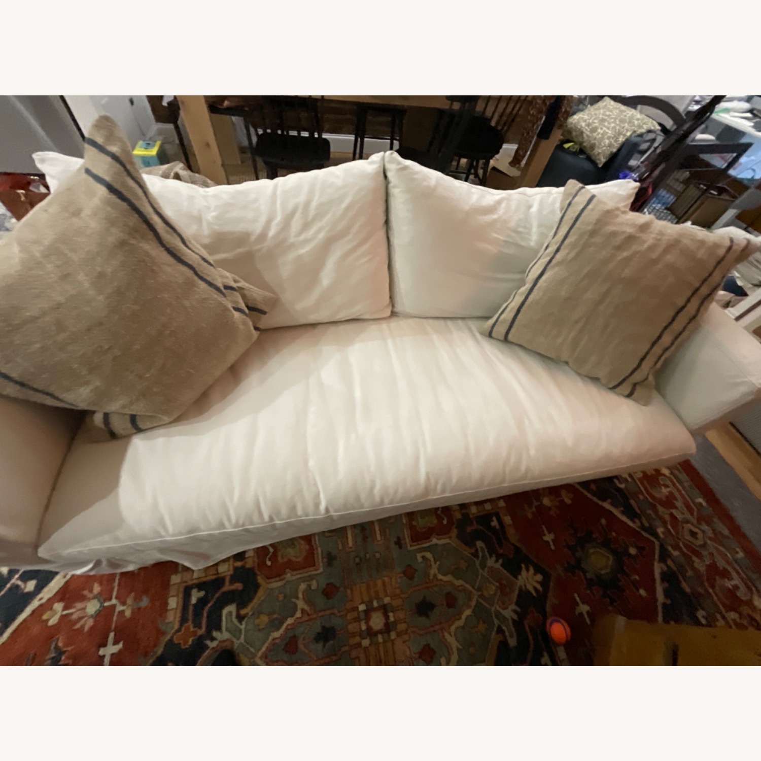 Crate and Barrel Willow II Slipcovered Sofa - image-4