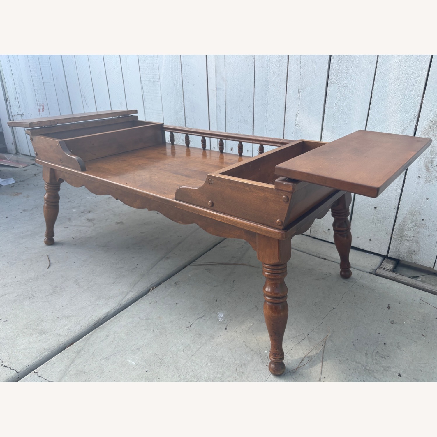 Ethan Allen Coffee and Side Table - image-8