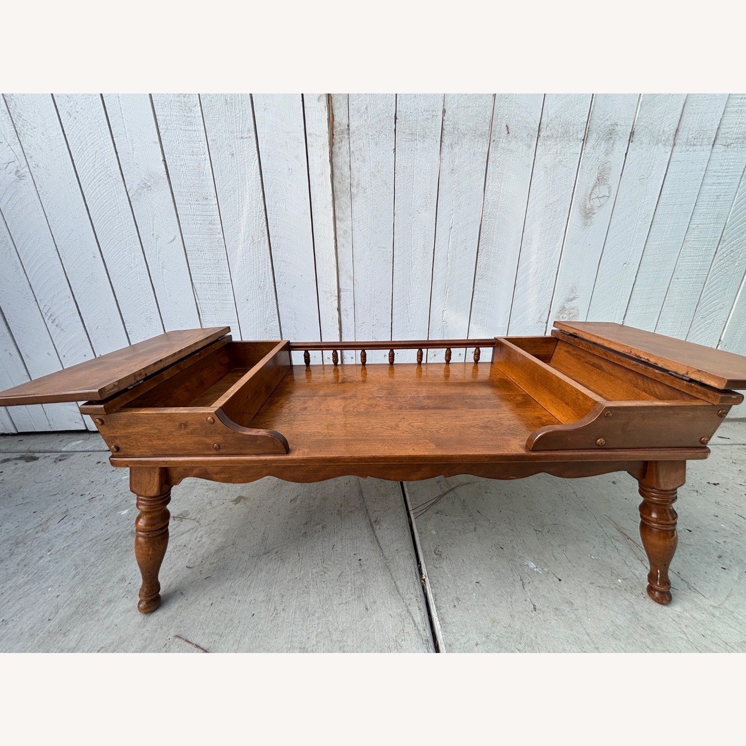 Ethan Allen Coffee and Side Table - image-7