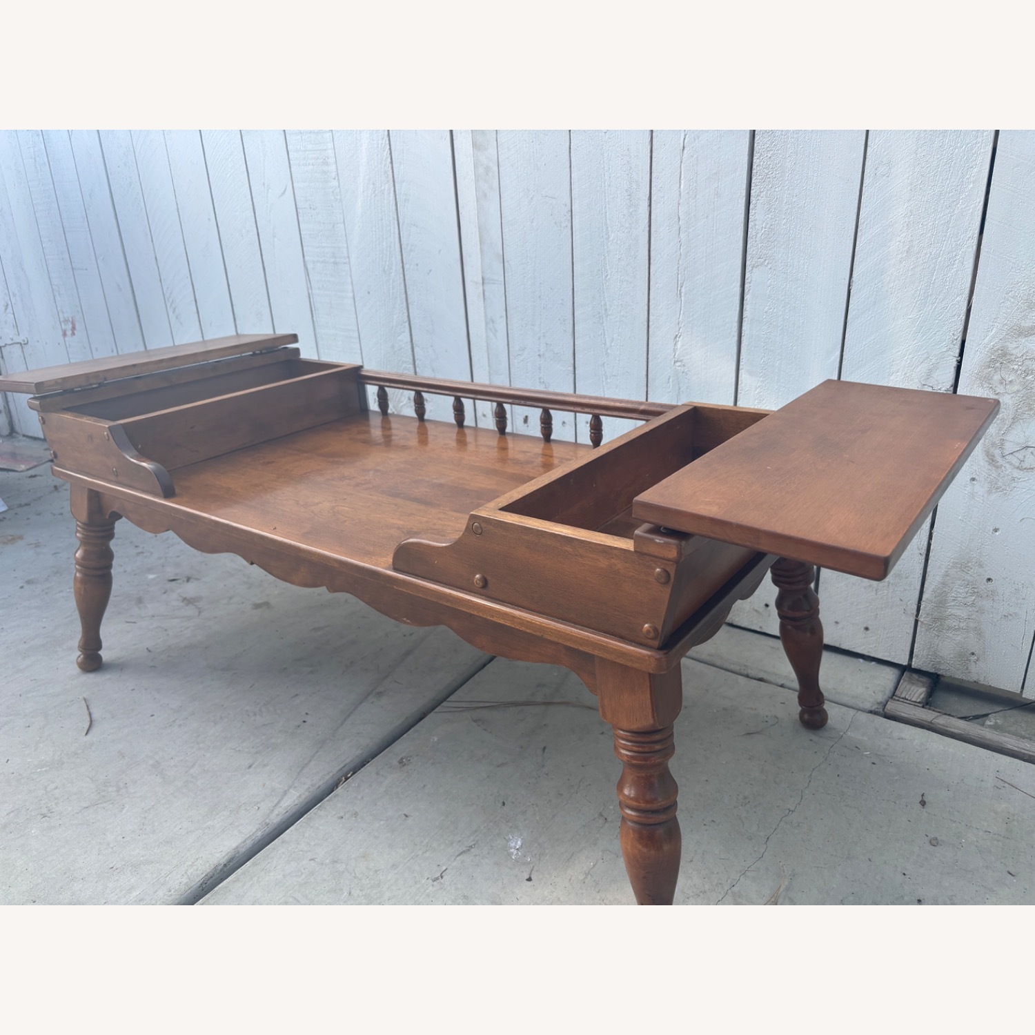 Ethan Allen Coffee and Side Table - image-9