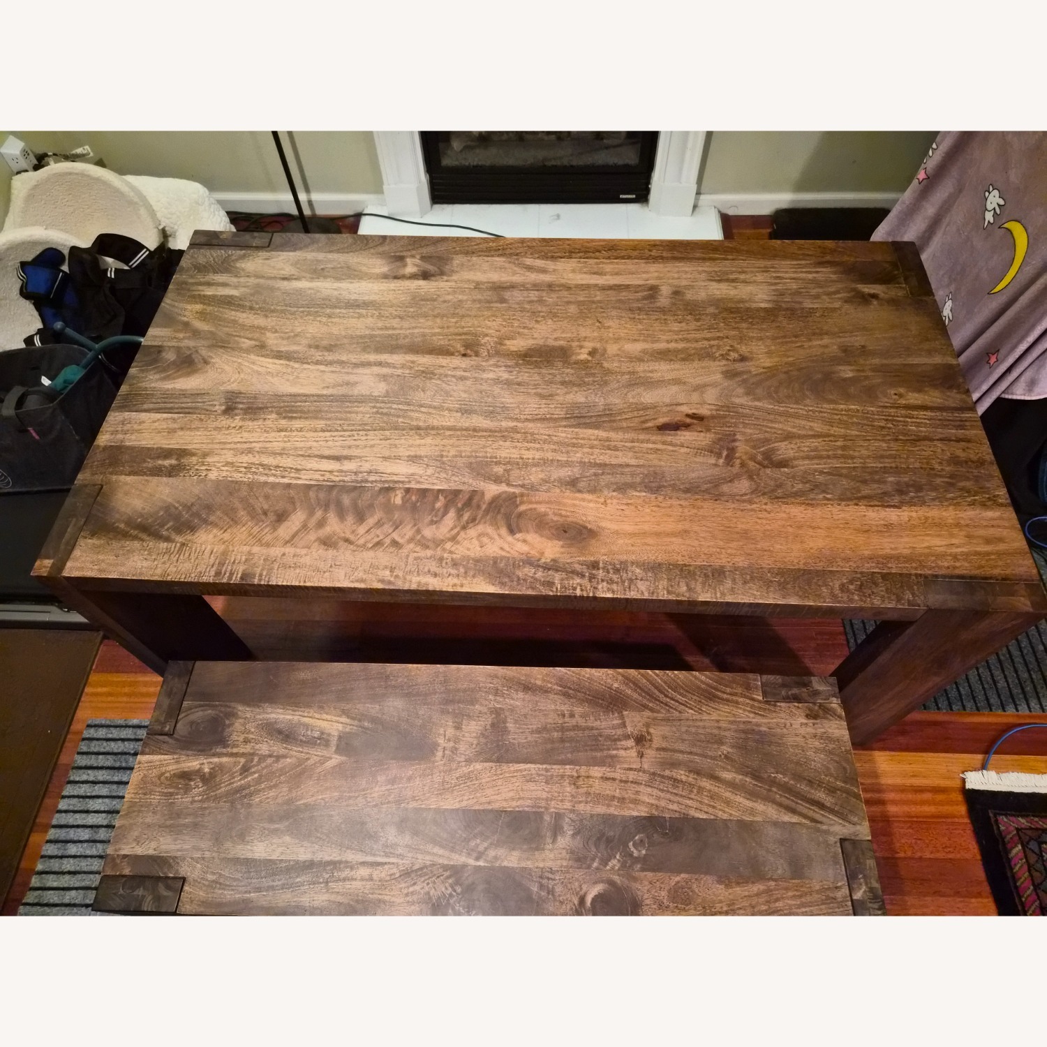 CB2 Blox Dining Table Mango Wood - image-3