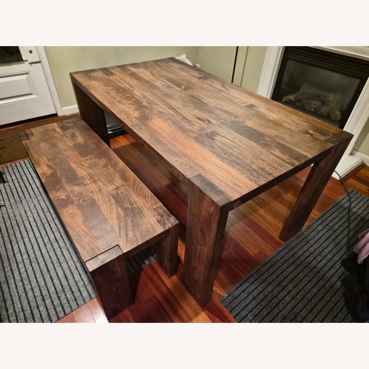 CB2 Blox Dining Table Mango Wood - image-1