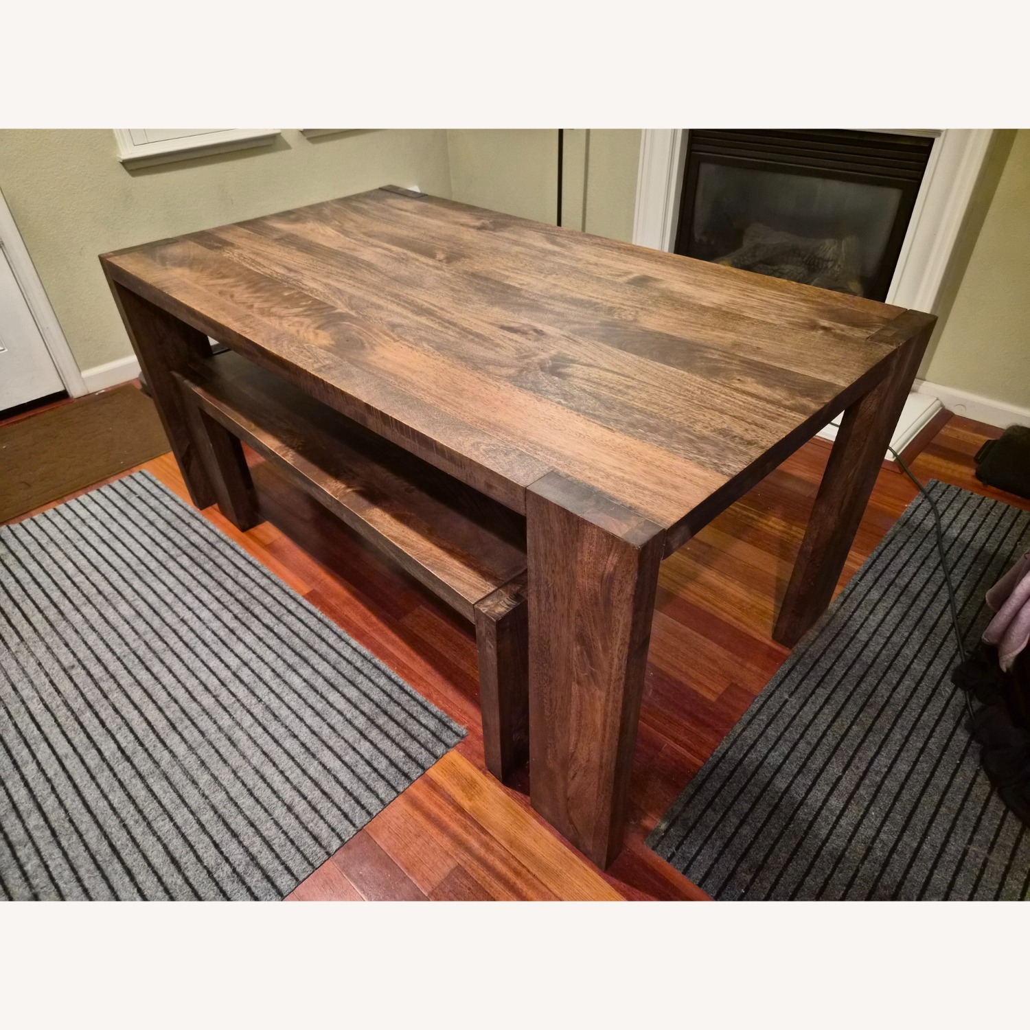 CB2 Blox Dining Table Mango Wood - image-5