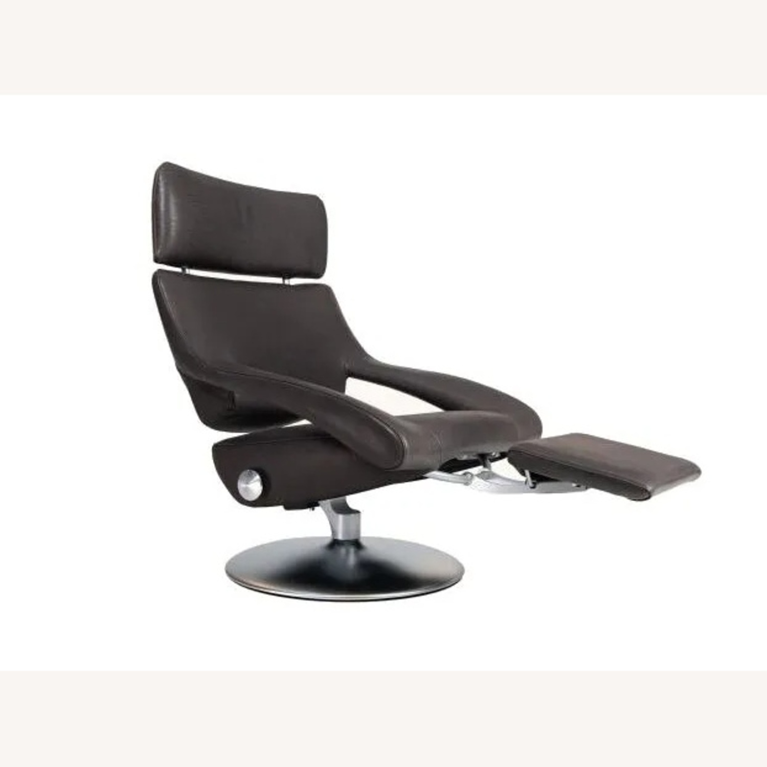 De Sede Ds255 Dark Brown Leather Chair and a Half - image-0