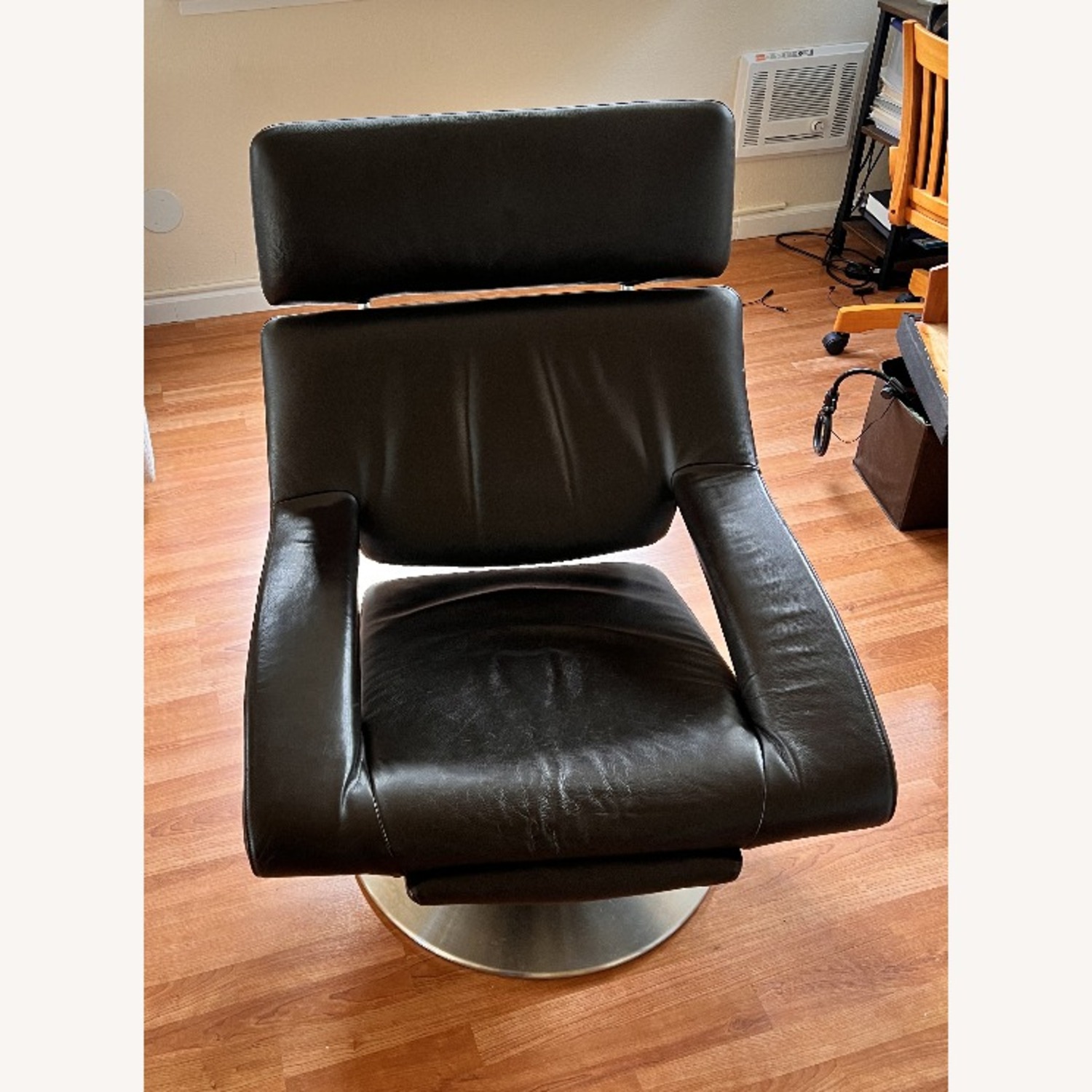 De Sede Ds255 Dark Brown Leather Chair and a Half - image-1