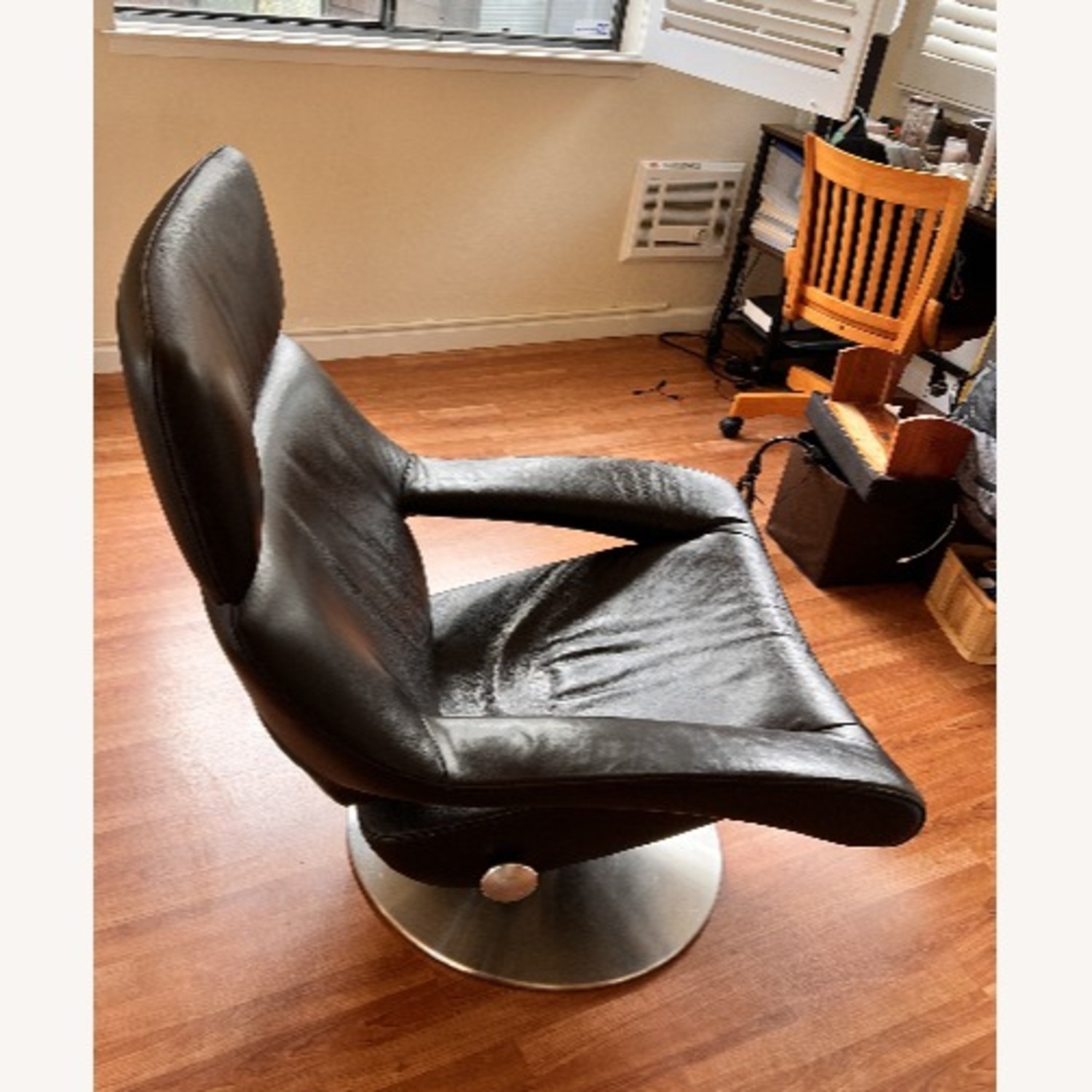 De Sede Ds255 Dark Brown Leather Chair and a Half - image-2