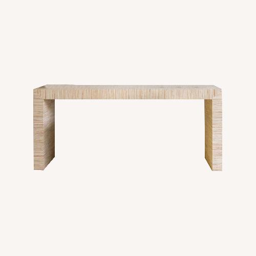 Used Custom Scout Design Studio Raffia Console for sale on AptDeco